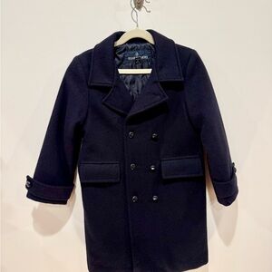Handsome Navy Boys Pea Coat
